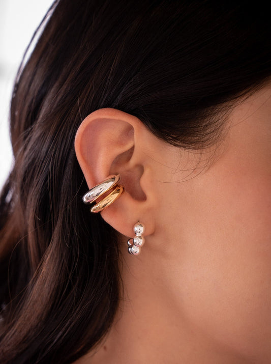 Silver and Gold Ear Cuffs